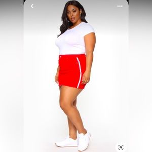 RED - Try Again Mini Skirt - Fashion Nova